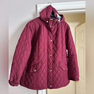 TWO Barbour- Spring coats. Maroon and beige colors, lightly worn , Size 2x